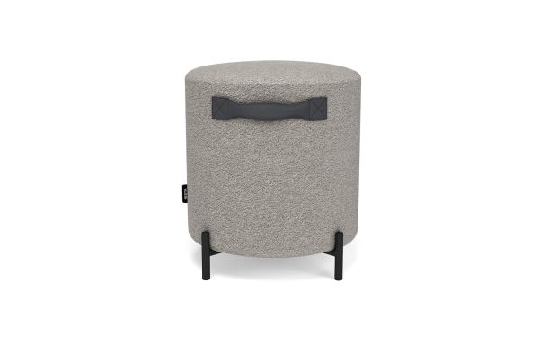 POUF VENUS GRIS ACIER