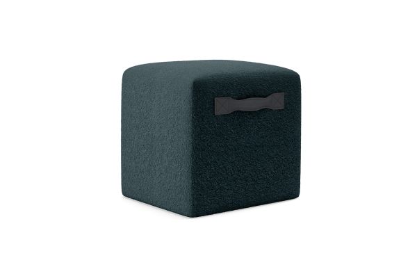  POUF CUBIC GRIS ARDOISE