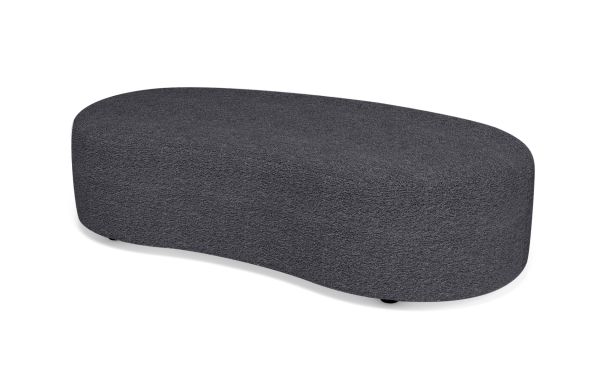 POUF HARICOT GRIS FONCE