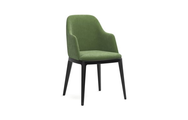 CHAISE KELLY VELOURS VERT JAD