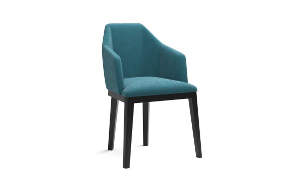 CHAISE LISA VELOURS BLEU NIAGARA