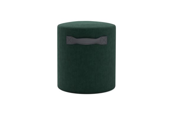 POUF MARS VELOURS VERT