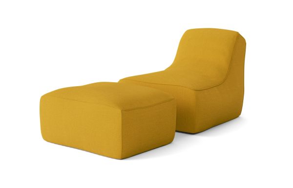 CHAUFFEUSE CHILL AVEC REPOSE-PIEDS JAUNE