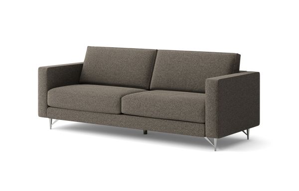 CANAPÉ TIFFANY 3 PLACES NOIR ET TAUPE