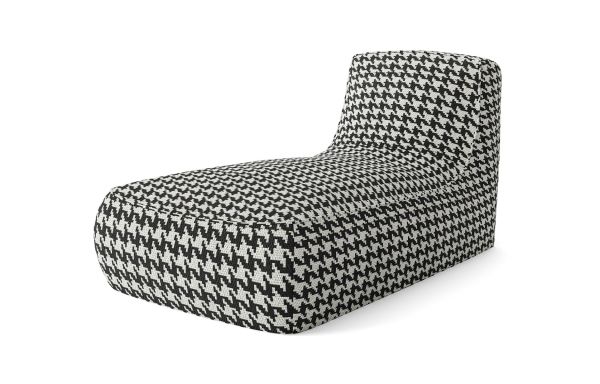 CHAUFFEUSE CHILL GRAND MODÈLE PIED DE POULE NOIR ET BLANC