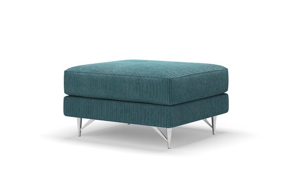 REPOSE-PIEDS TIFFANY VELOURS BLEU CANARD