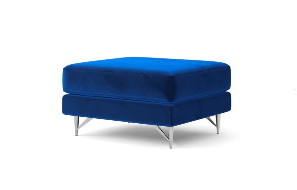 REPOSE-PIEDS TIFFANY VELOURS BLEU PÉTROLE