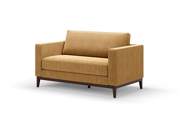 CANAPÉ LILY 2 PLACES VELOURS JAUNE