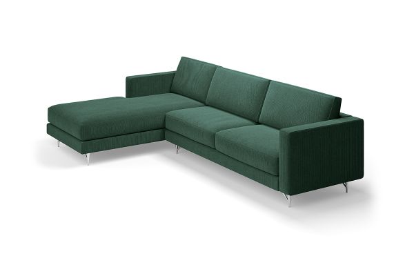 SALON TIFFANY DROIT VELOURS VERT