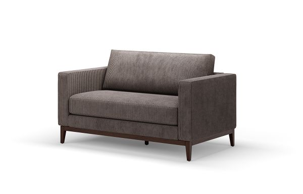 CANAPÉ LILY 2 PLACES VELOURS MARRON