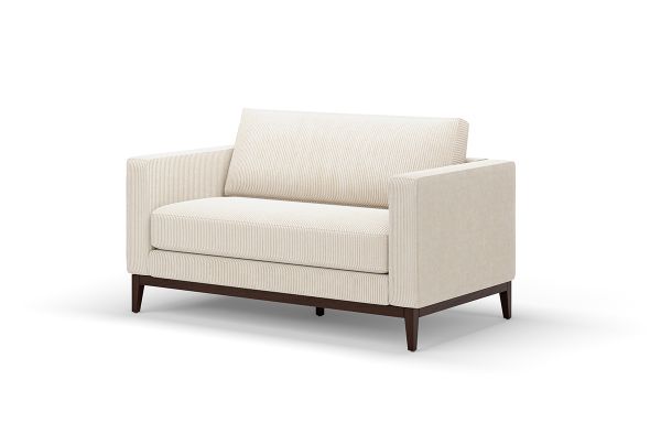 CANAPÉ LILY 2 PLACES VELOURS IVOIRE